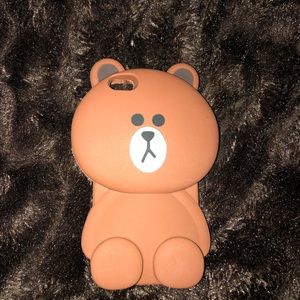 Brown bear phone case